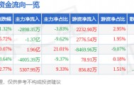 股票行情快报:宏昌电子(603002)8月19日主力资金净卖出2898.35万元