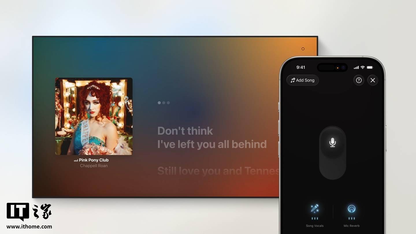 苹果 tvOS 26 支持 iPhone 变成 Apple TV 手持麦克风